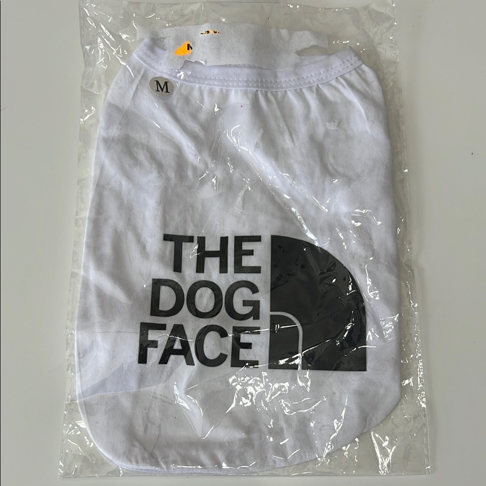 White Dog Face Graphic T-Shirt